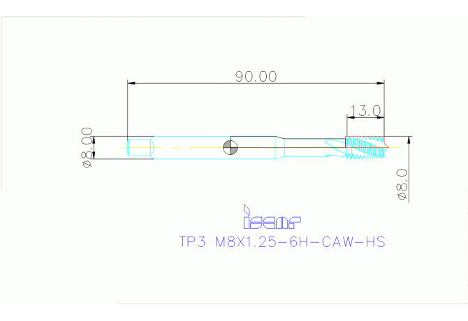 TP3 M8X1.25-6H-CAW-HS