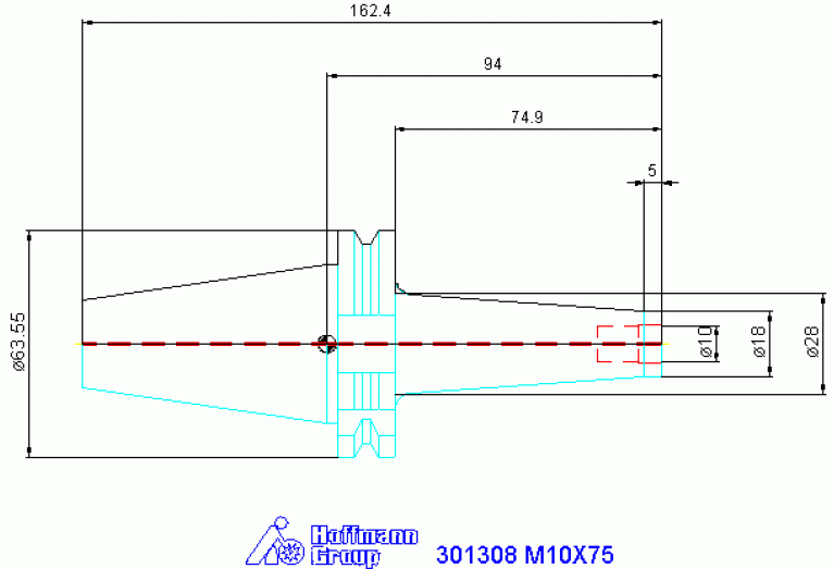301308 M10X75