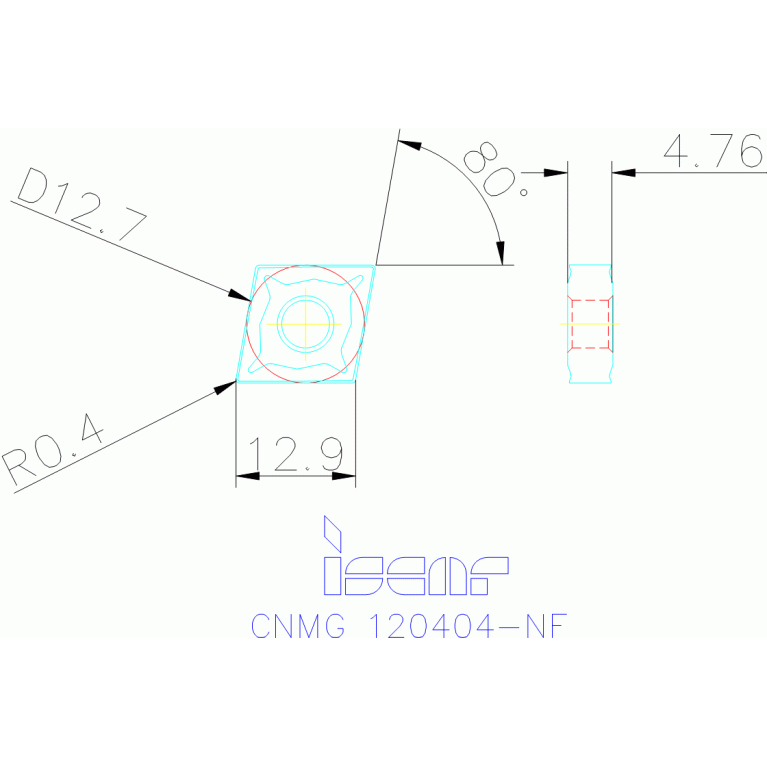 CNMG 120404-NF IC9250