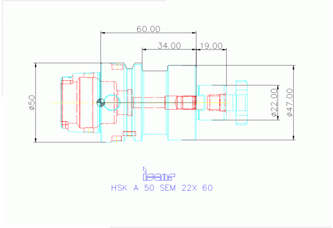 HSK A 50 SEM 22X 60