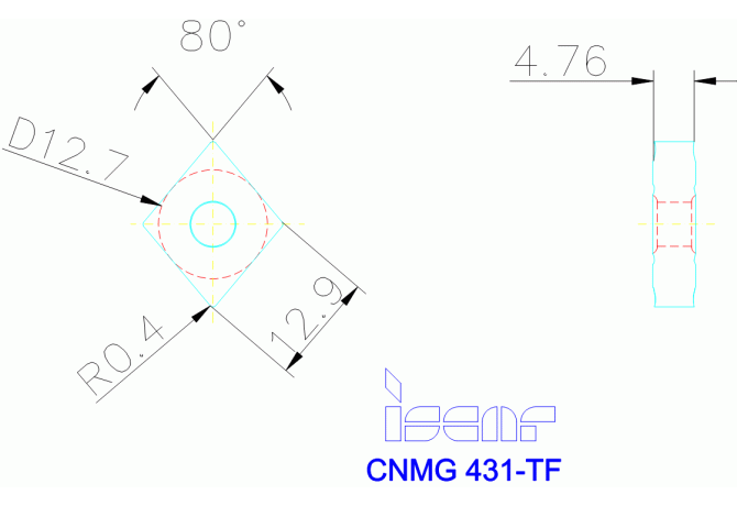 CNMG 120404-TF IC6015