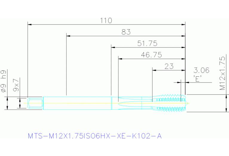 MTS-M12X1.75ISO6HX-XE-K102-A