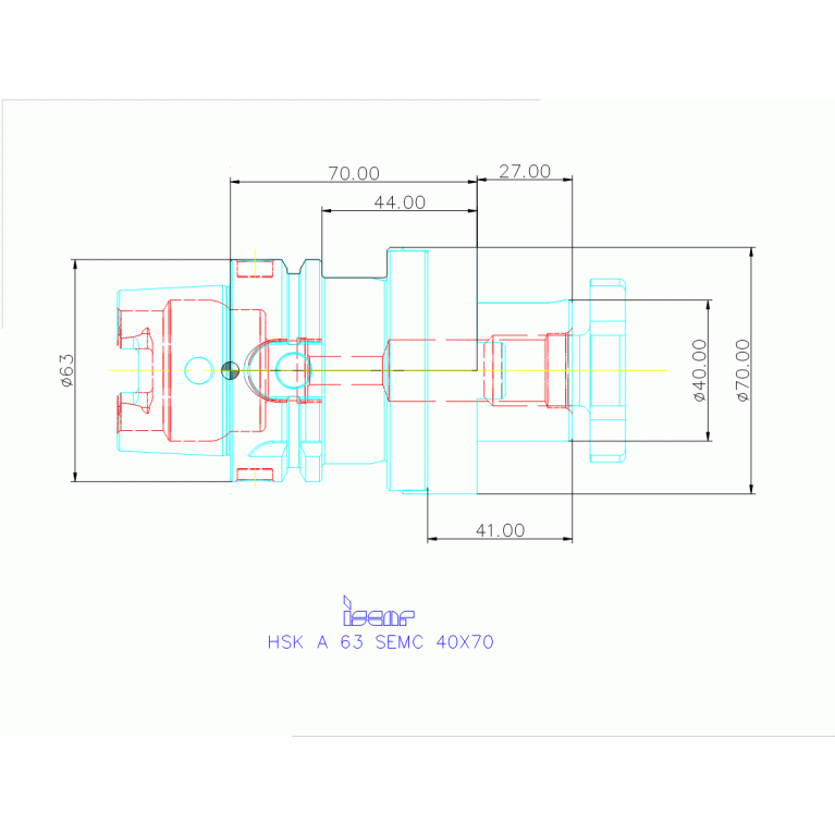 HSK A63 SEMC40X70