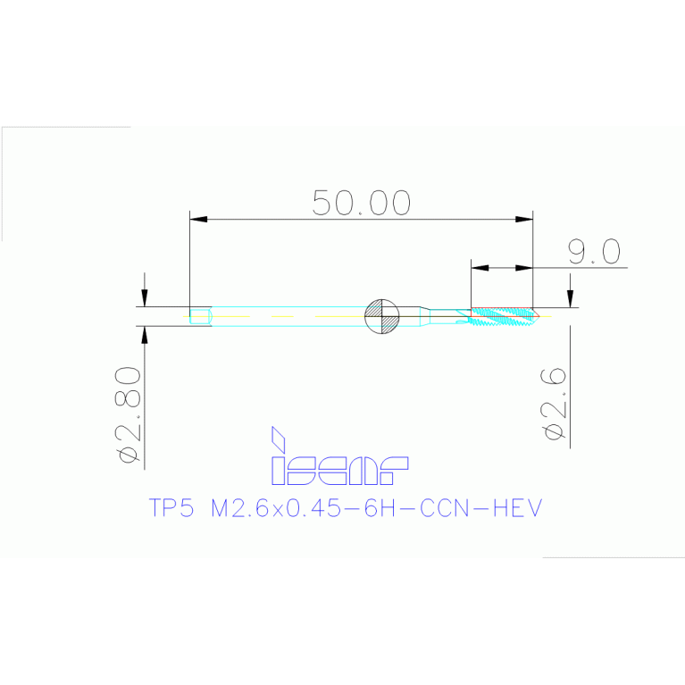 TP5 M2.6X0.45-6H-CCN-HEV