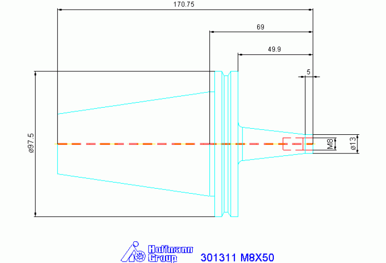 301311 M8X50