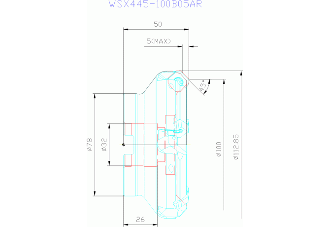 WSX445-100B05AR