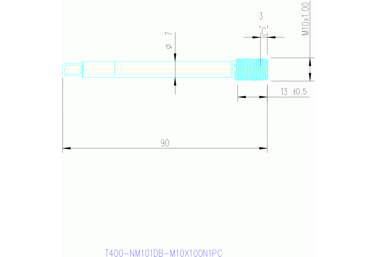 T400-NM101DB-M10X100N1PC