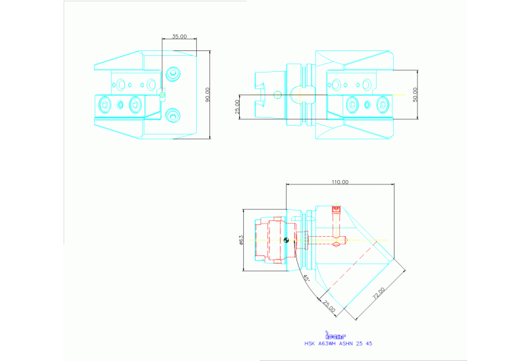HSK A63WH-ASHN-25-45