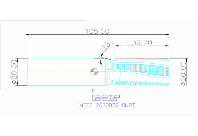 MTEC 2020D39 8NPT IC908