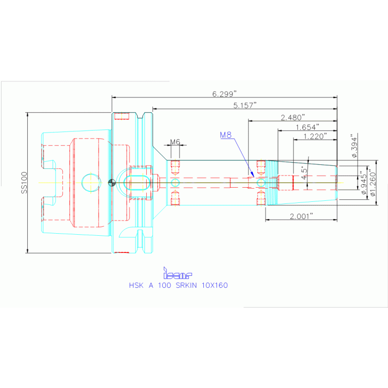 HSK A100 SRKIN10X160