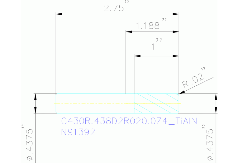 C430R.438D2R020.0Z4 TIALN