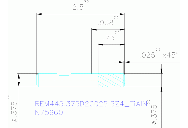 REM445.375D2C025.3Z4 TIALN