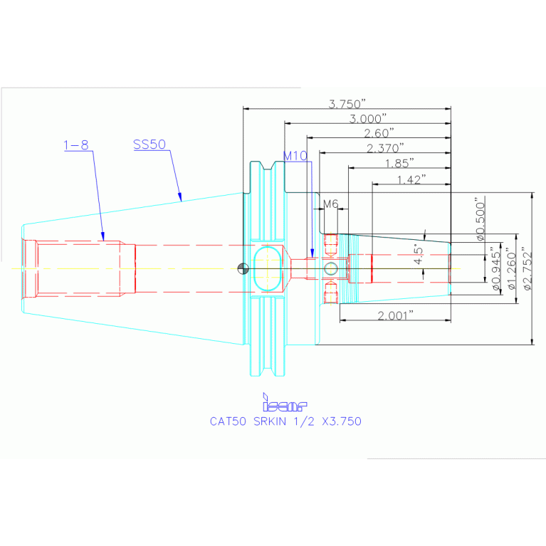 CAT50 SRKIN 1/2 X3.750
