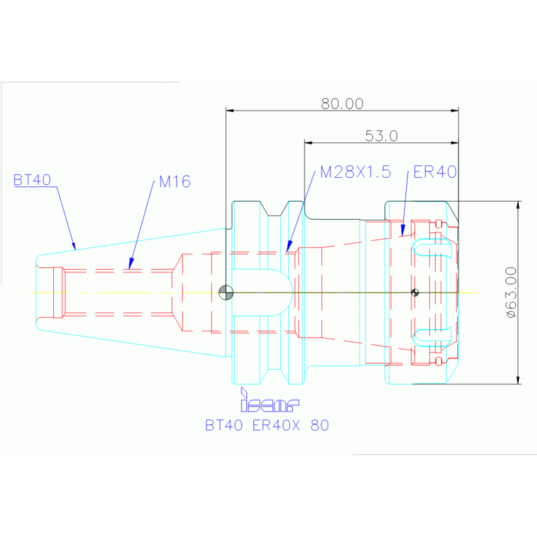BT40 ER40X 80