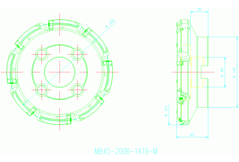 MB45-200R-14T8-M