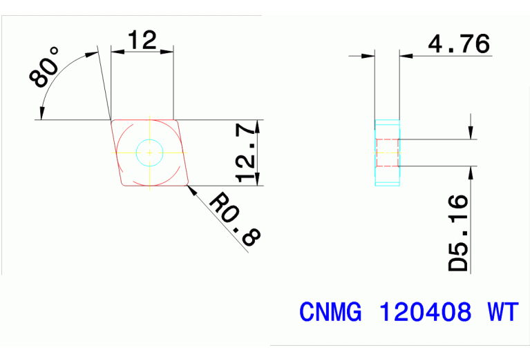 CNMG 120408 WT TT8125B