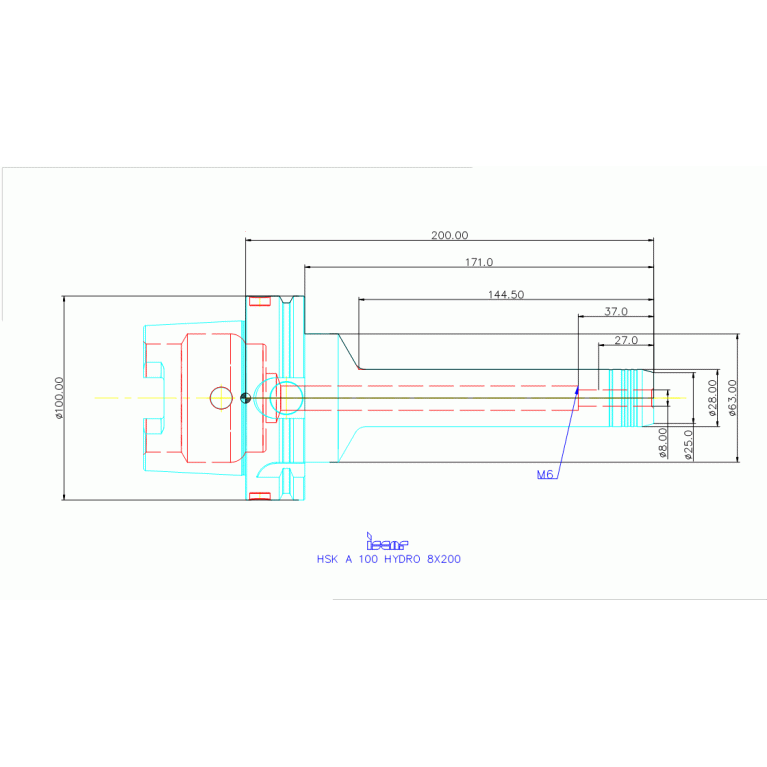 HSK A 100 HYDRO 8X200