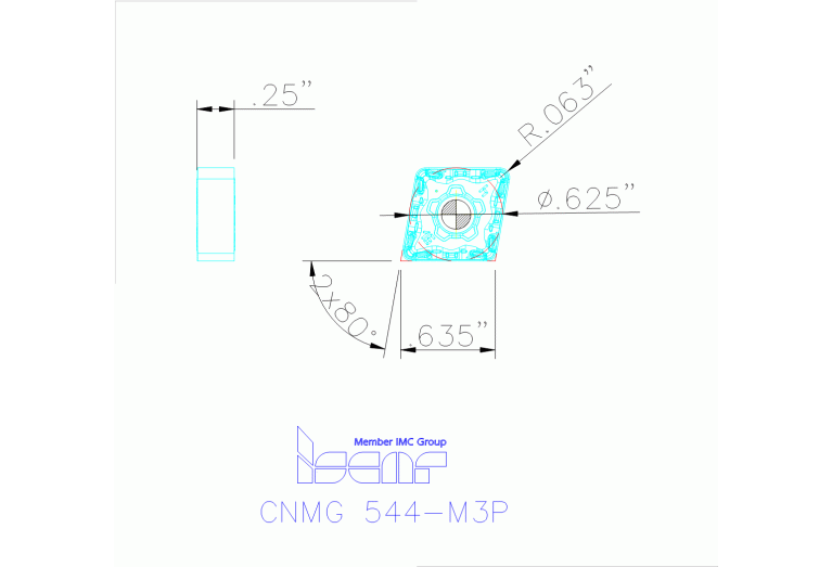CNMG 160616-M3P IC807