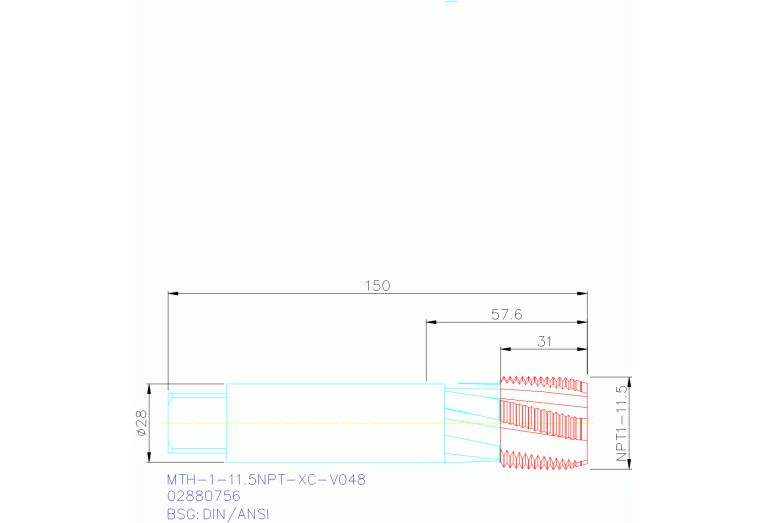 MTH-1-11.5NPT-XC-V048