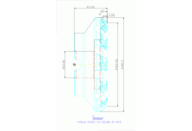 F45LN D160-12-50.80-R-N15