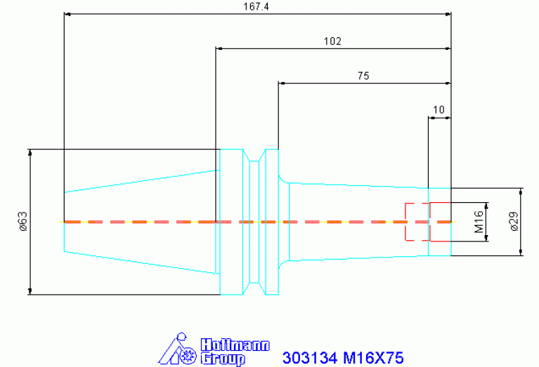 303134 M16X75