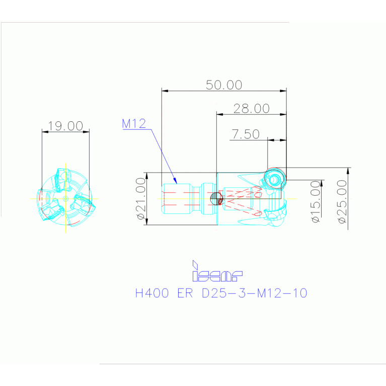 H400 ER D25-3-M12-10