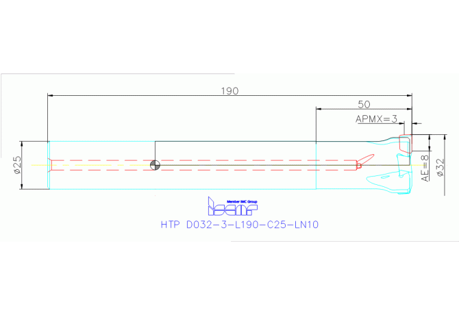 HTP D032-3-L190-C25-LN10