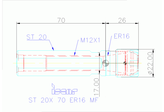 ST 20X 70 ER16 MF