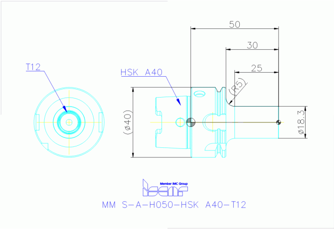 MM S-A-H050-HSK A40-T12
