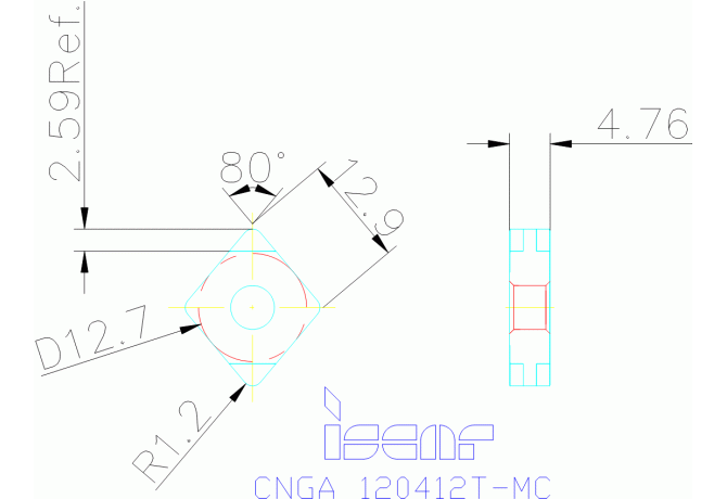CNGA 120412T-MC IB55