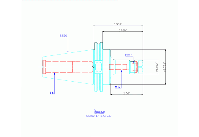 CAT50 ER16X3.937