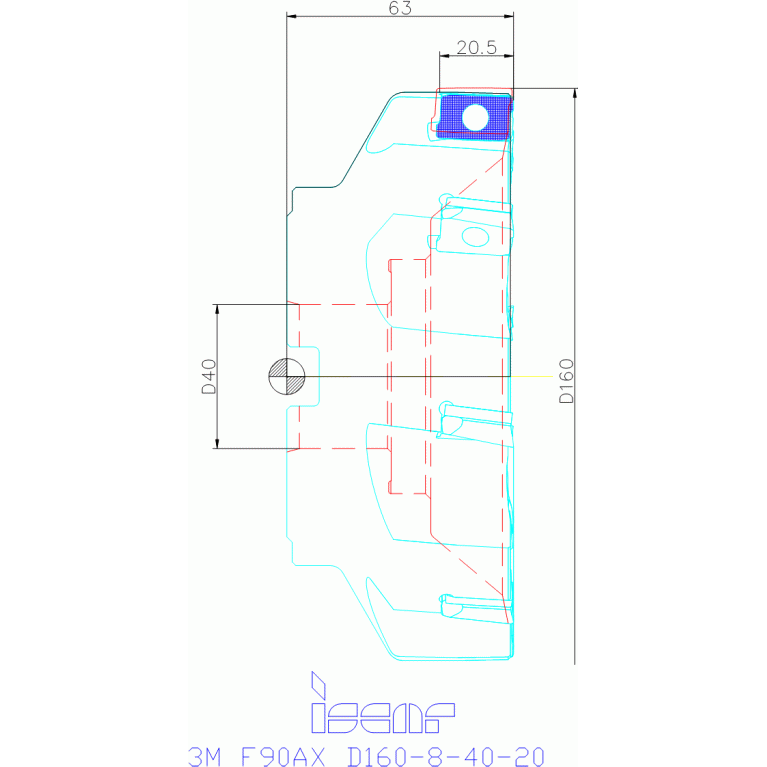 3M F90AX D160-8-40-20