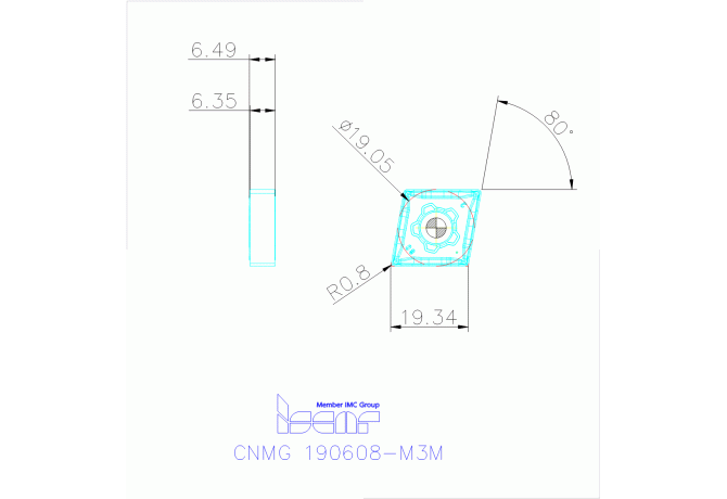 CNMG 190608-M3M IC807