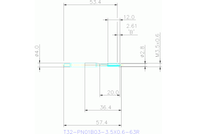 T32-PN01B03-3.5X0.6-63R