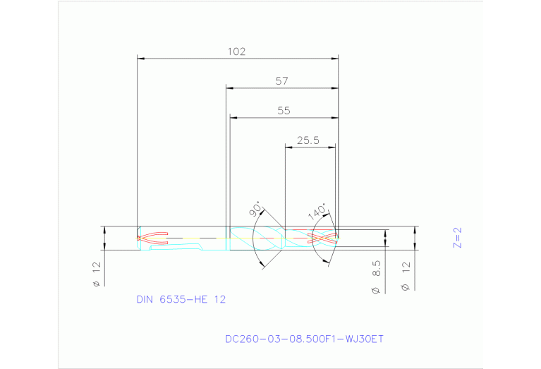 DC260-03-08.500F1-WJ30ET