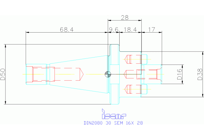 DIN2080 30 SEM 16X 28