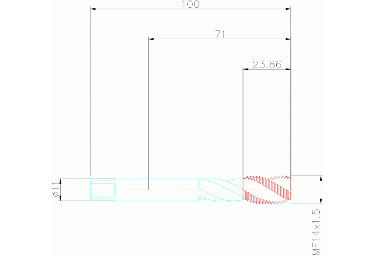 T300-NM100DB-M14X150B150