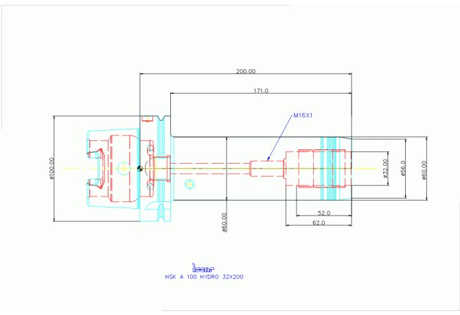 HSK A100 HYDRO 32X200