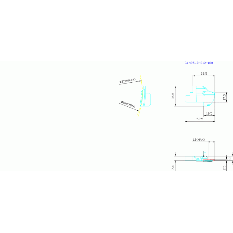 GYM25LD-E12-180