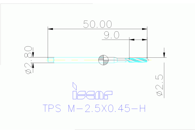 TPS M-2.5X0.45-H HEST
