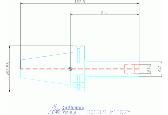 301309 M12X75