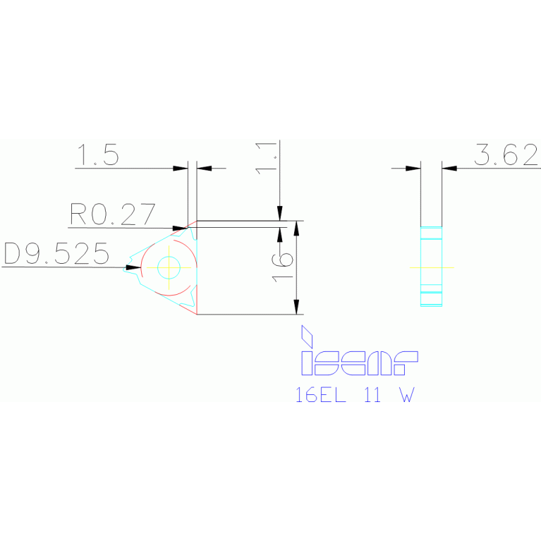 16EL 11 W IC50M