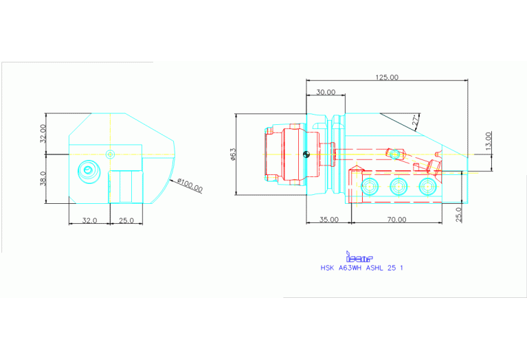 HSK A63WH-ASHL-25-1