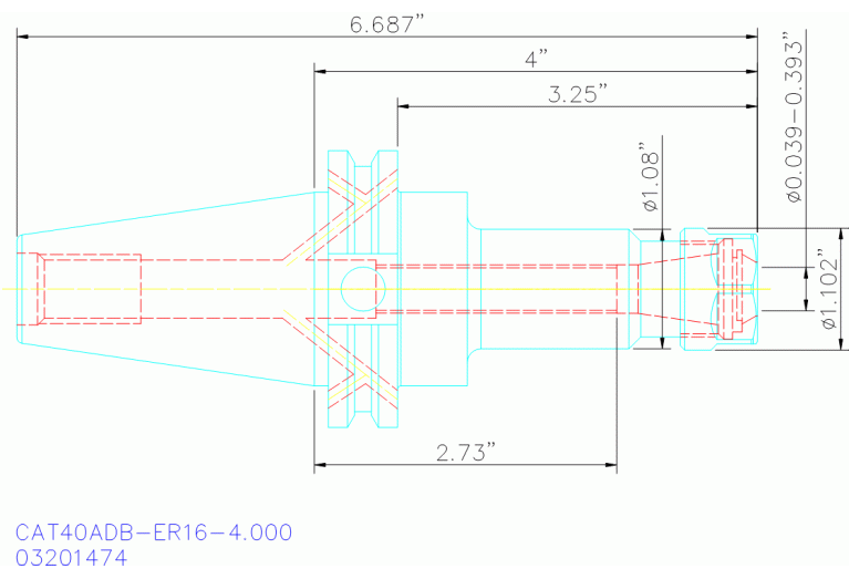 CAT40ADB-ER16-4.000