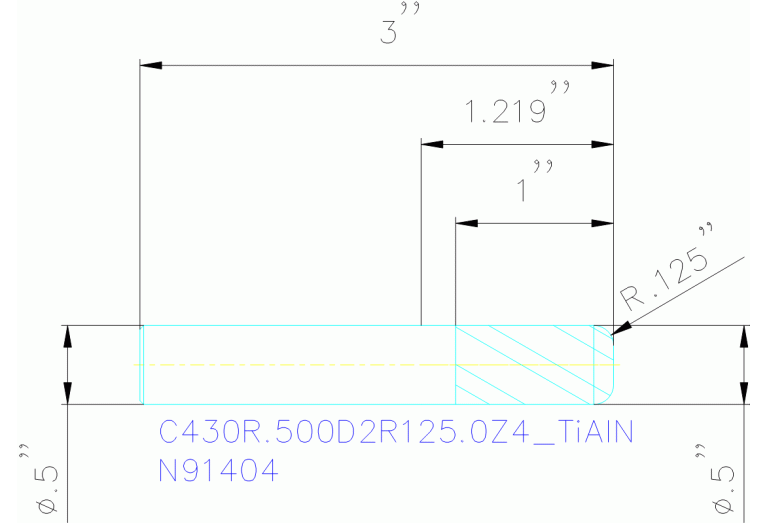 C430R.500D2R125.0Z4 TIALN