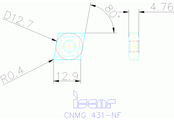 CNMG 120404-NF IC807