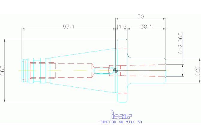 DIN2080 40 MT1X 50