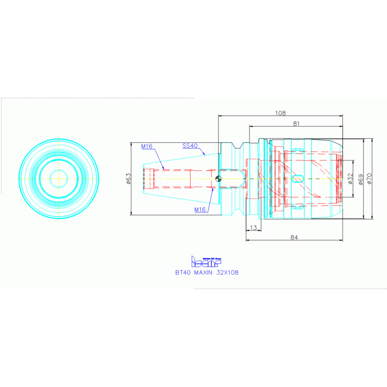 BT40 MAXIN 32X108