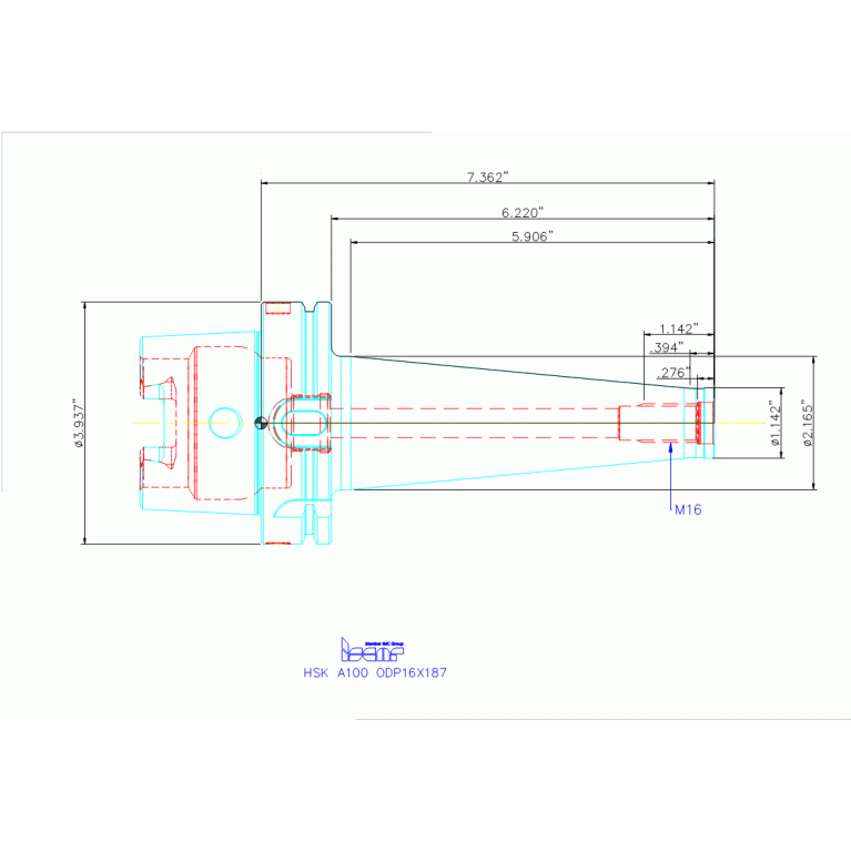 HSK A100 ODP16X187