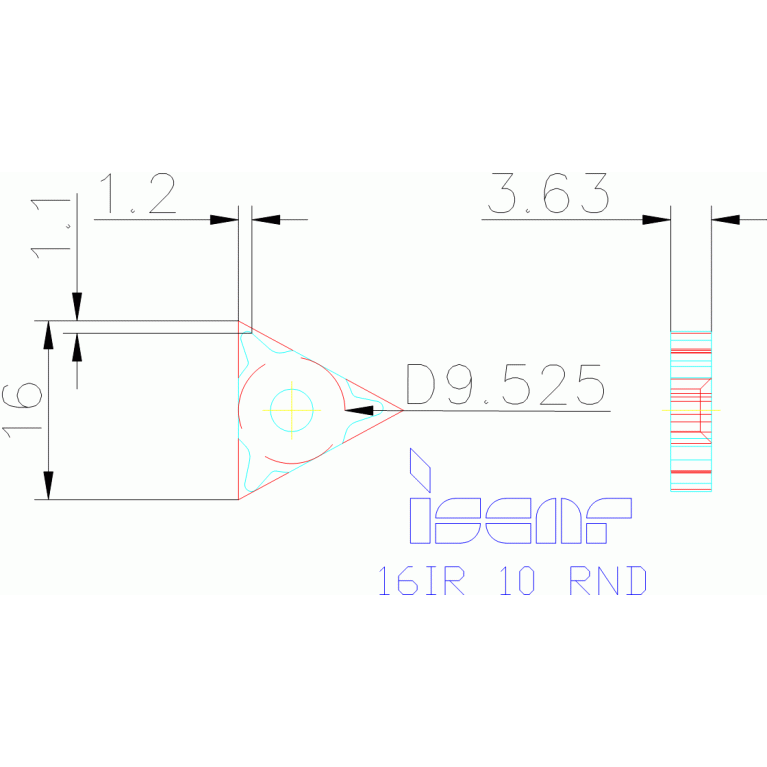 16IR 10 RND IC250
